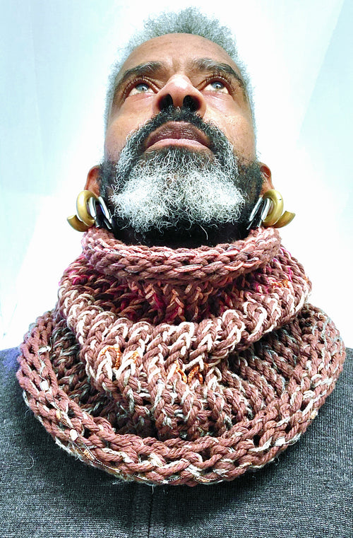 Knit Cowl brn/gradation